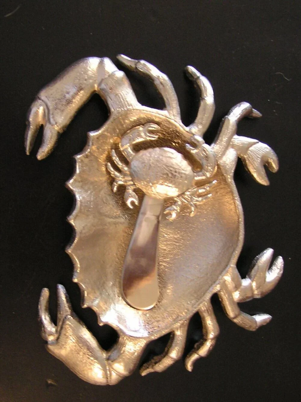 Crab Condiment Dish and Spreader